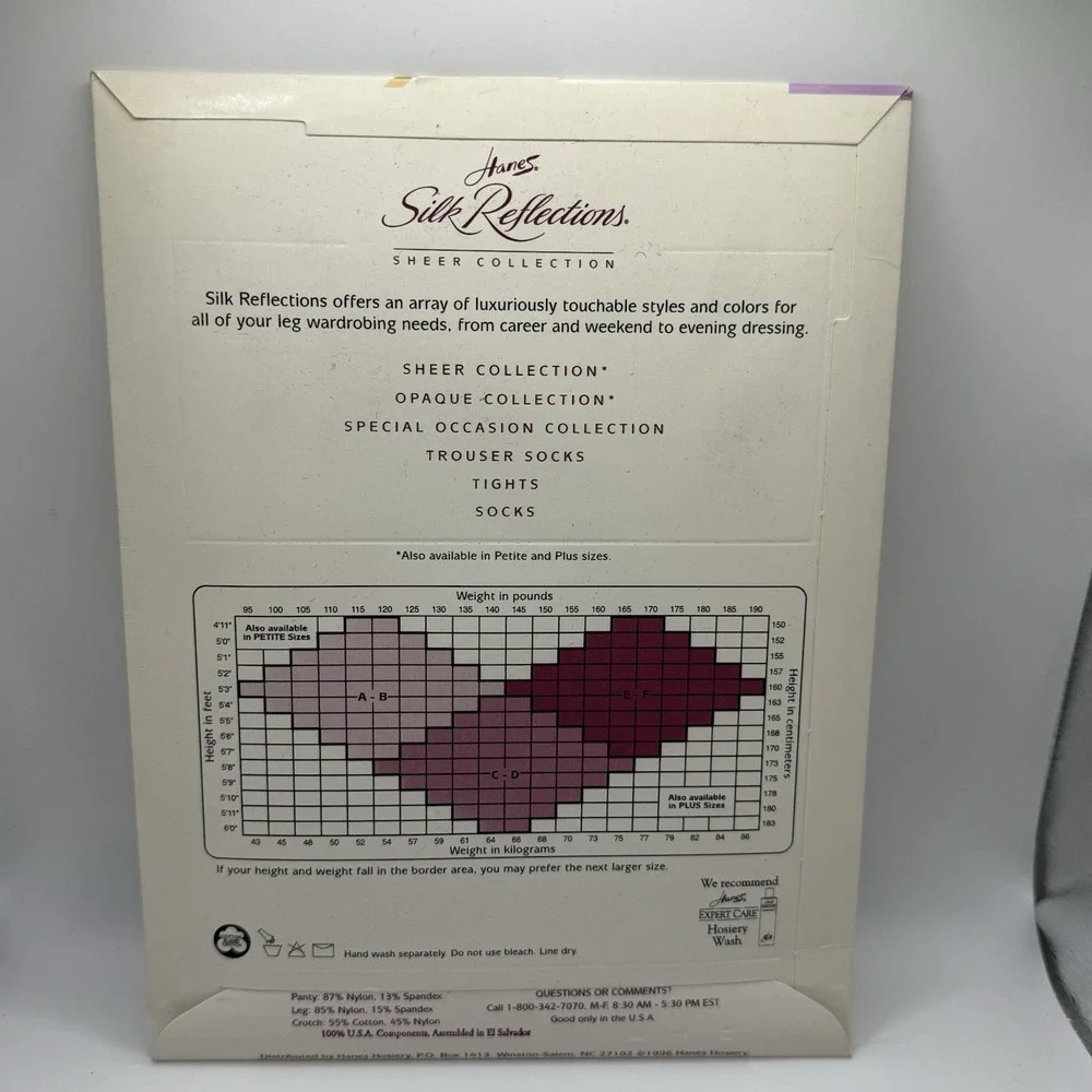 Hanes Silk Reflections Sheer Collection Pantyhose Reinforced Toe AB Barely Black
